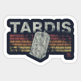 Retro Tardis Sticker